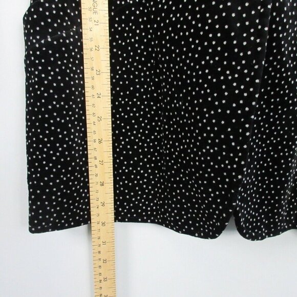 Escada Velvet Polka Dot Blazer Women 34 Cotton Broad Shoulder Black 90's Vtg 674 - Picture 13 of 14